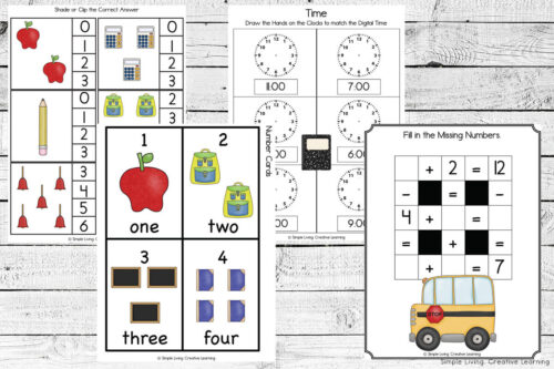 School Supplies Printables - Simple Living. Creative Learning