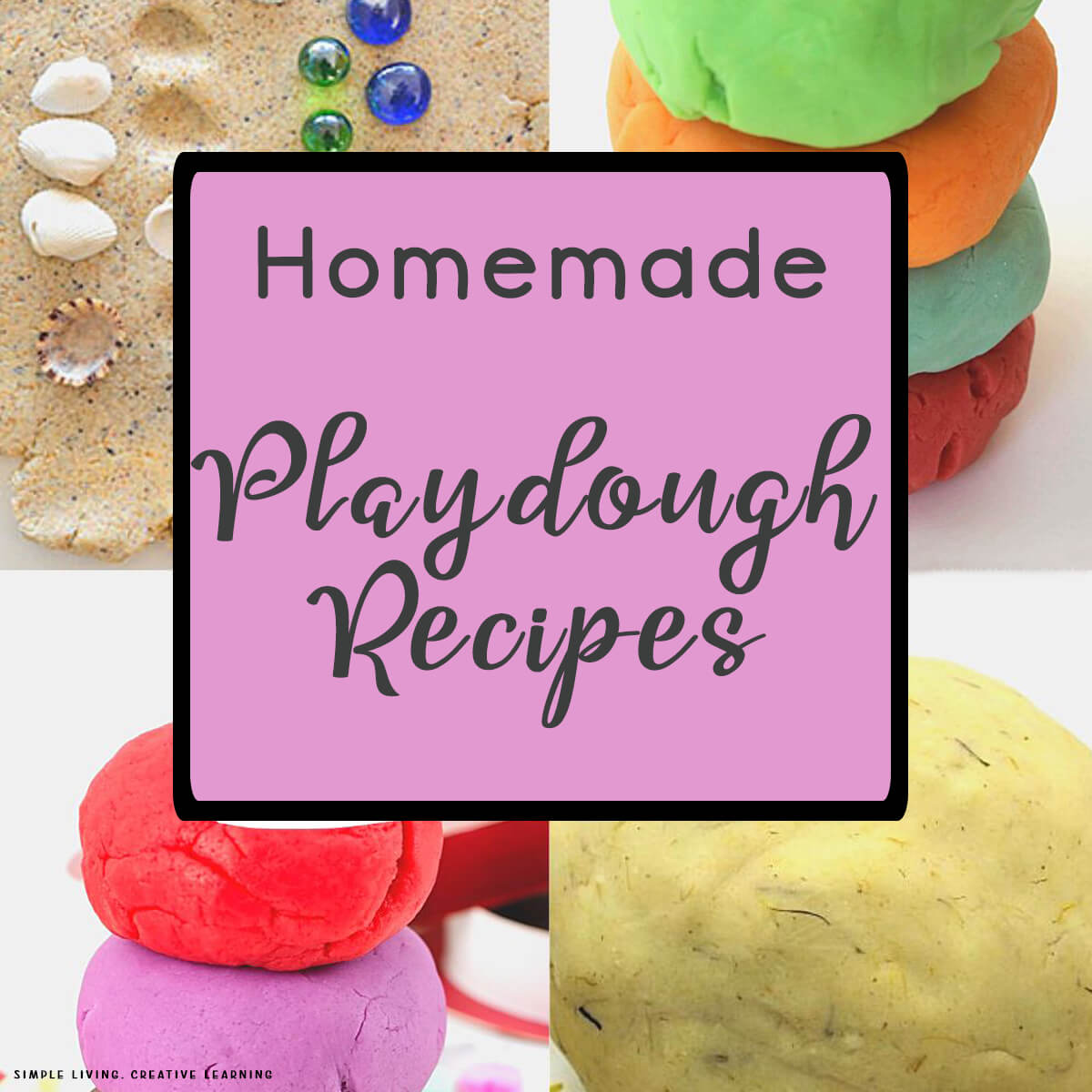Homemade Playdough Recipes nineteen different recipes