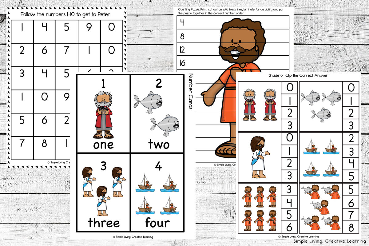 Peter and the Coin Printables math printables