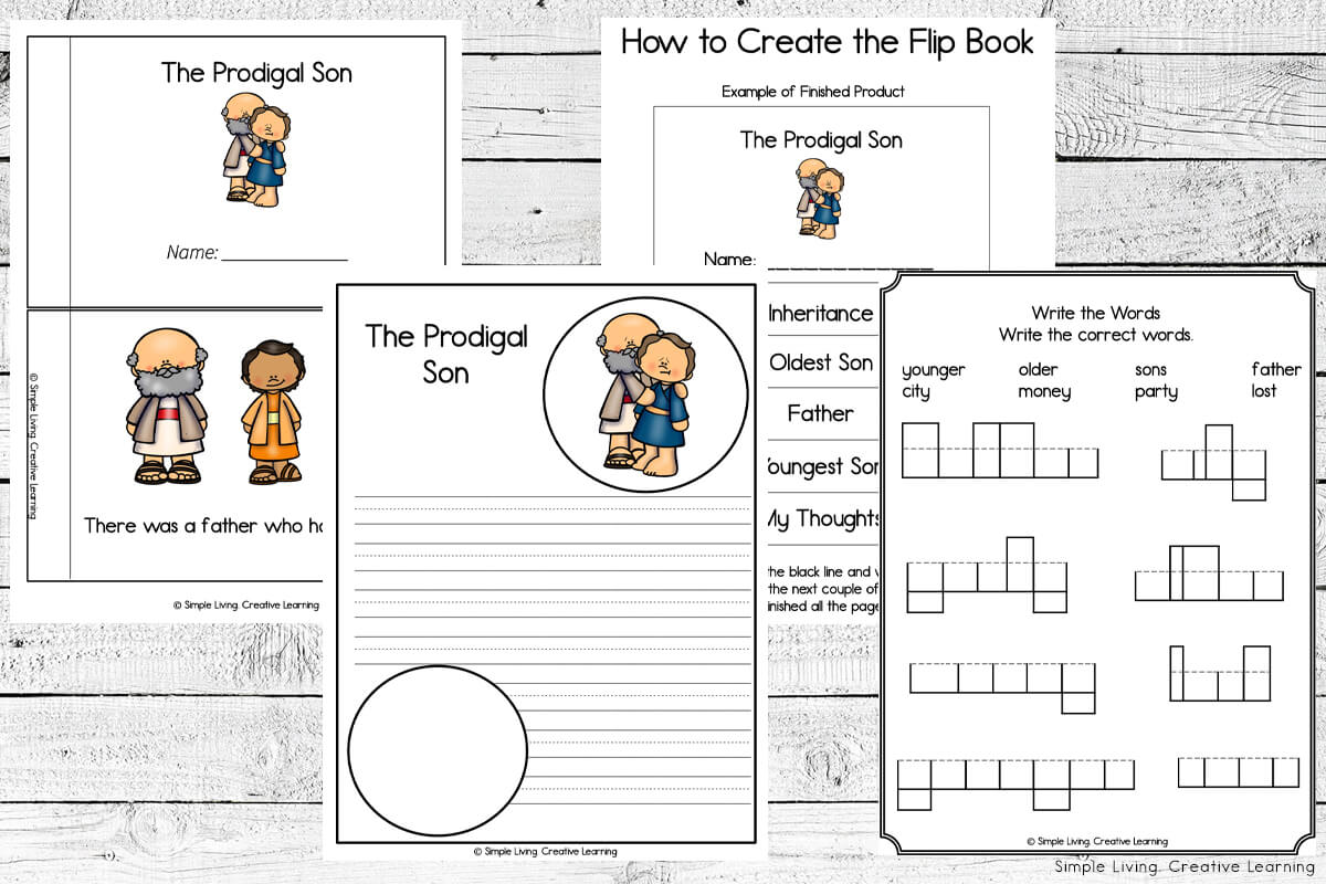 The Prodigal Son Printables story pages