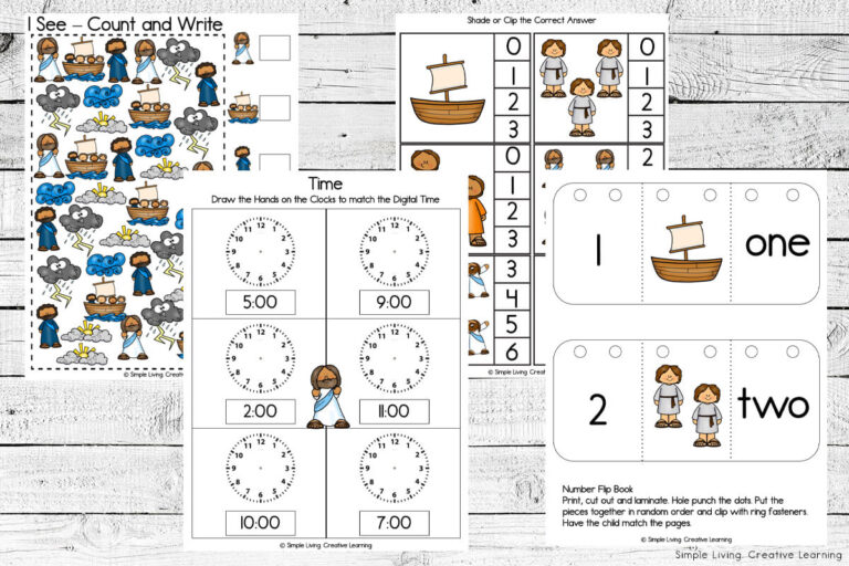 Jesus Calms the Storm Printables - Simple Living. Creative Learning