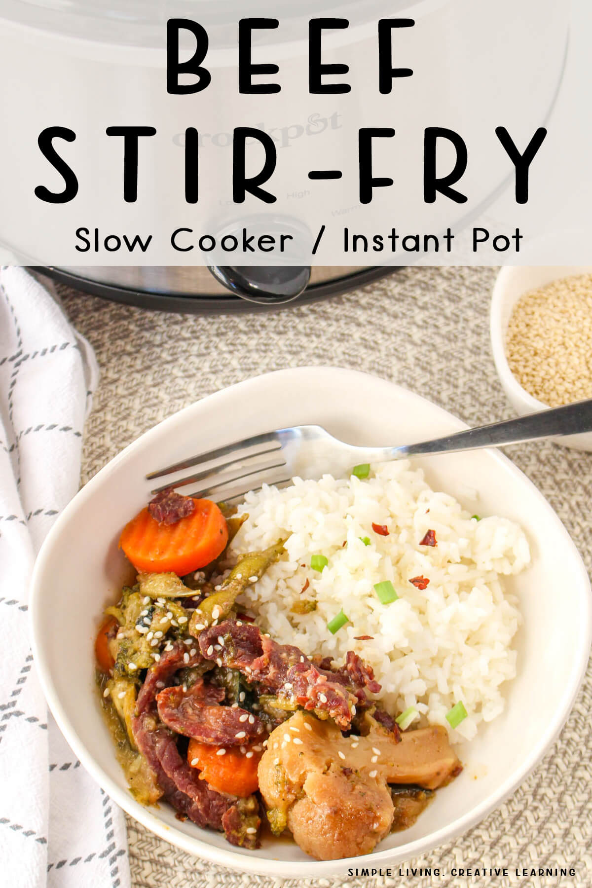 Slow Cooker / Instant Pot Beef Stir-Fry