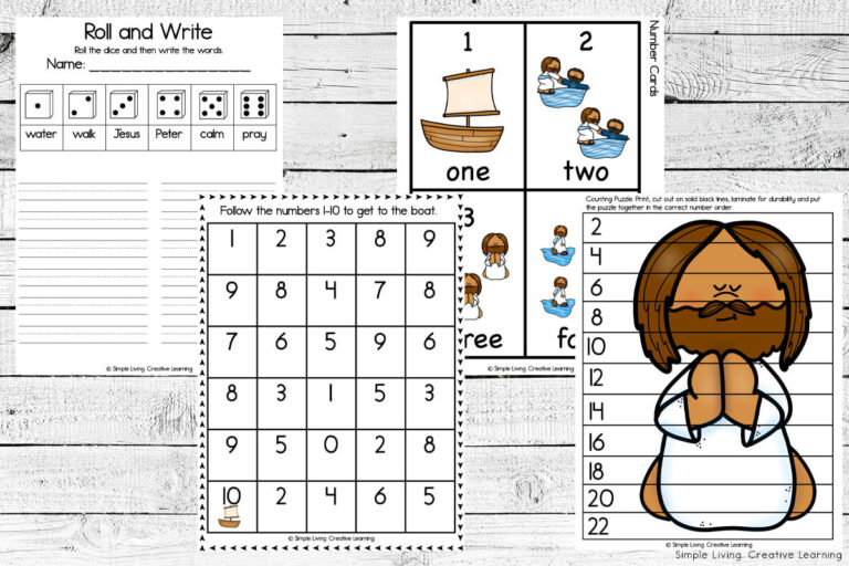 Jesus Walks on Water Printables - Simple Living. Creative Learning