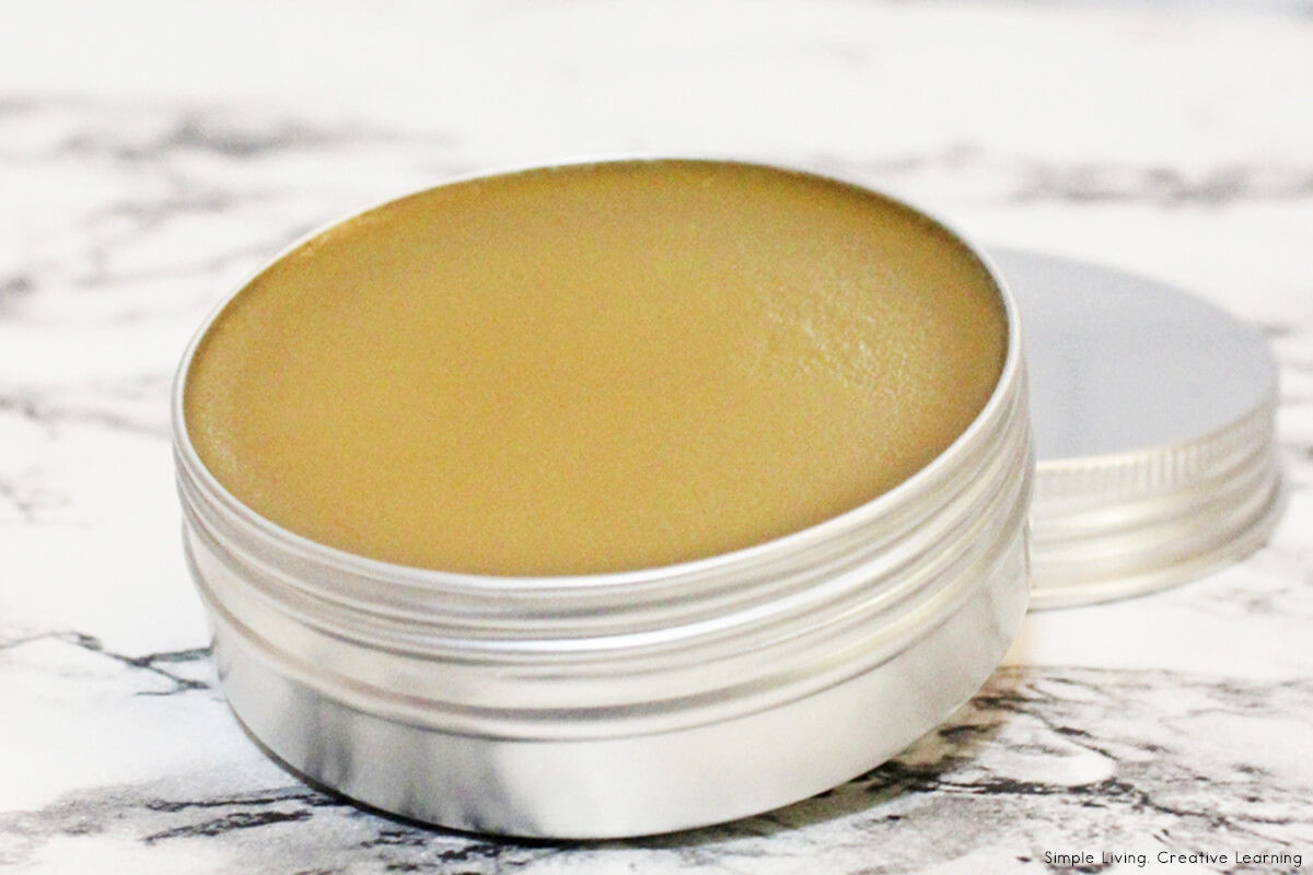 Herbal Muscle Salve - making the salve - end product