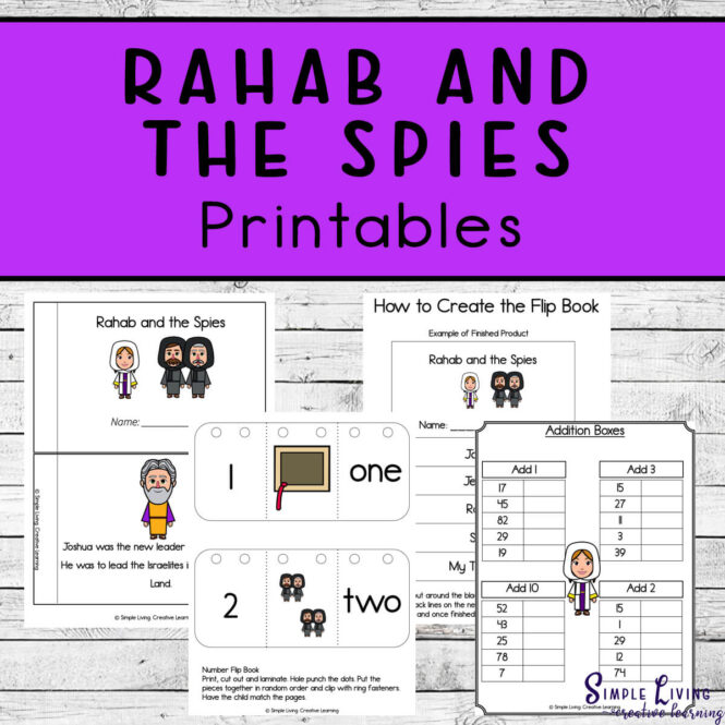 Rehab and the Spies Printables four pages
