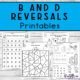 b and d Reversal Printables four pages