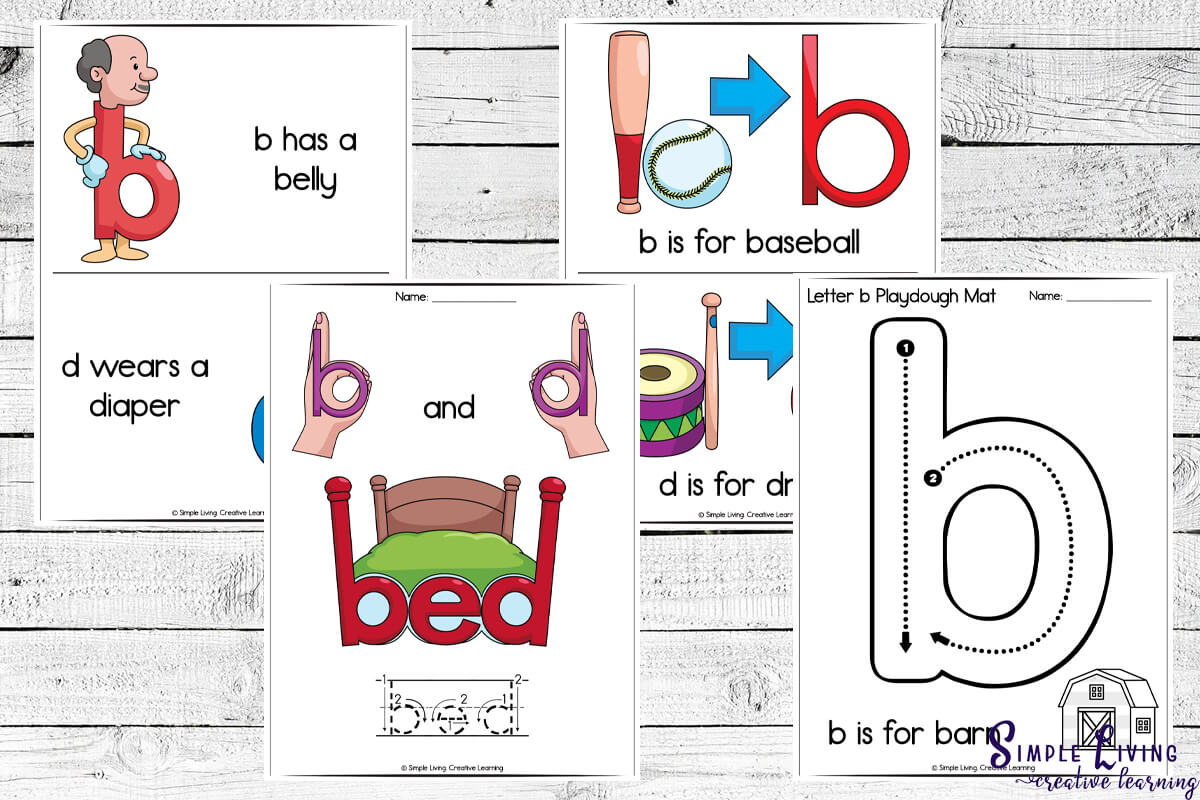 b and d Reversal Printables posters