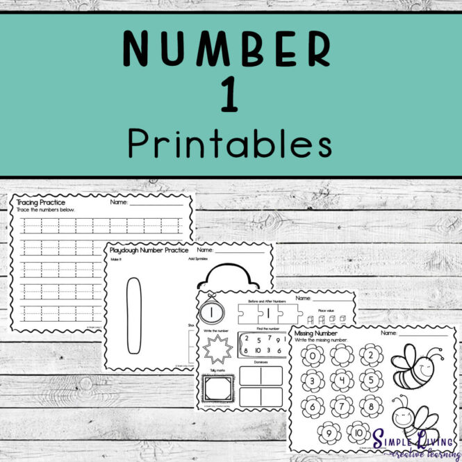 Number 1 Printables four pages