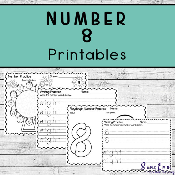 Number 8 Printables four pages