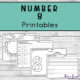Number 8 Printables four pages