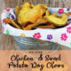 Chicken and Sweet Potato Dog Chews in a bowl