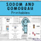 Sodom and Gomorrah Printables four pages
