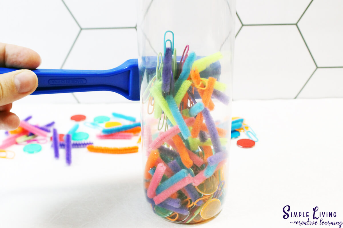 How to Make a Magnetic Sensory Bottle - using magnetic sensory bottle
