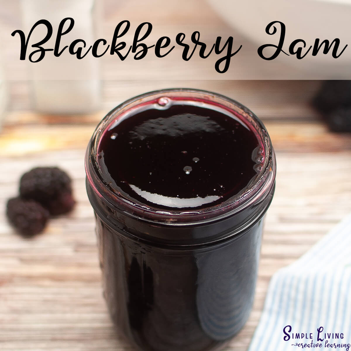 Blackberry Jam in a jar