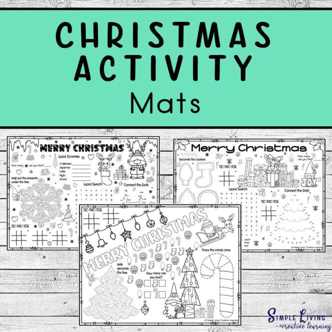 Christmas Activity Mats - three mats