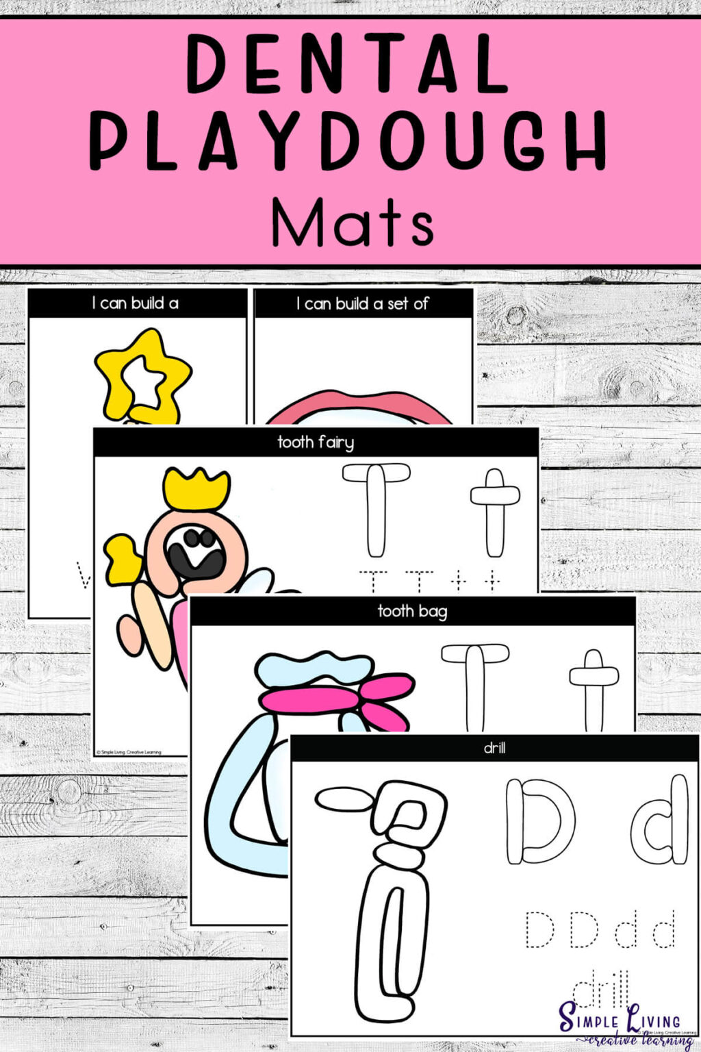 Dental Playdough Mats Simple Living. Creative Learning