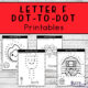 Letter F Dot-to-Dot Printables four pages