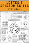 Letter F Scissor Skills Printables