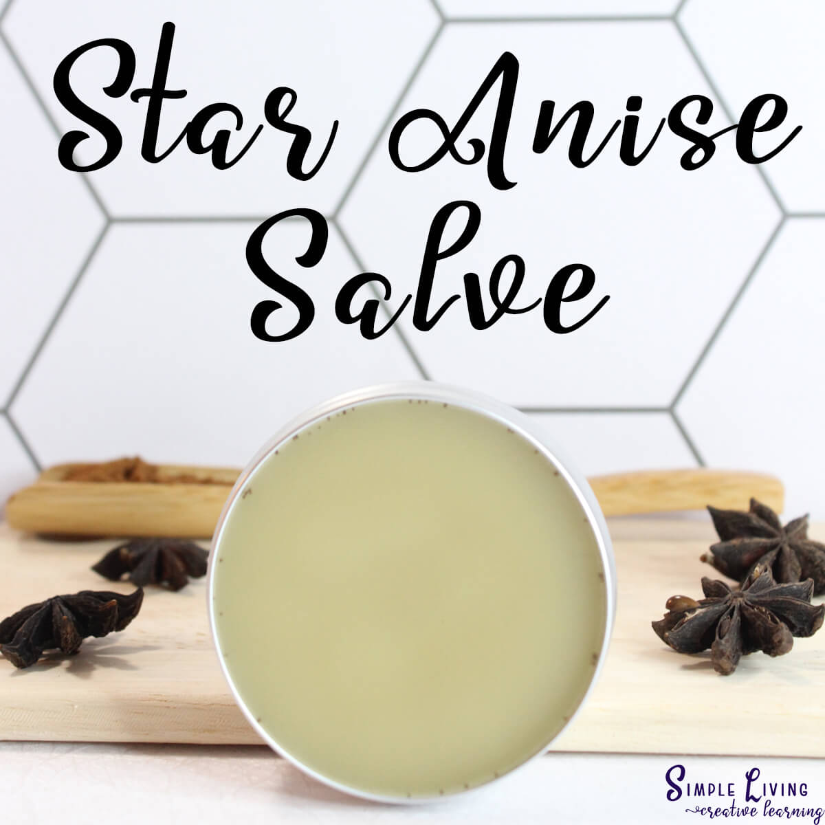 Star Anise Salve in a tin