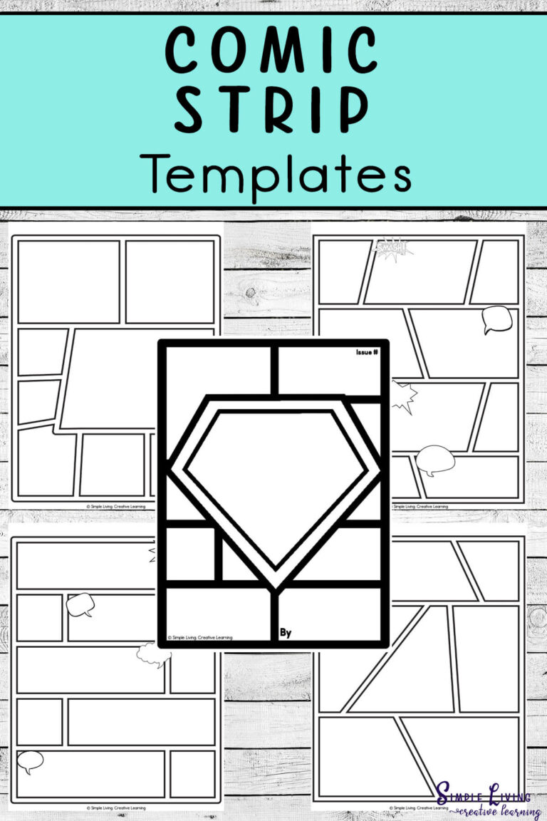 Comic Strip Templates - Simple Living. Creative Learning