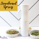 Homemade Jewelweed Spray in a white spray bottle