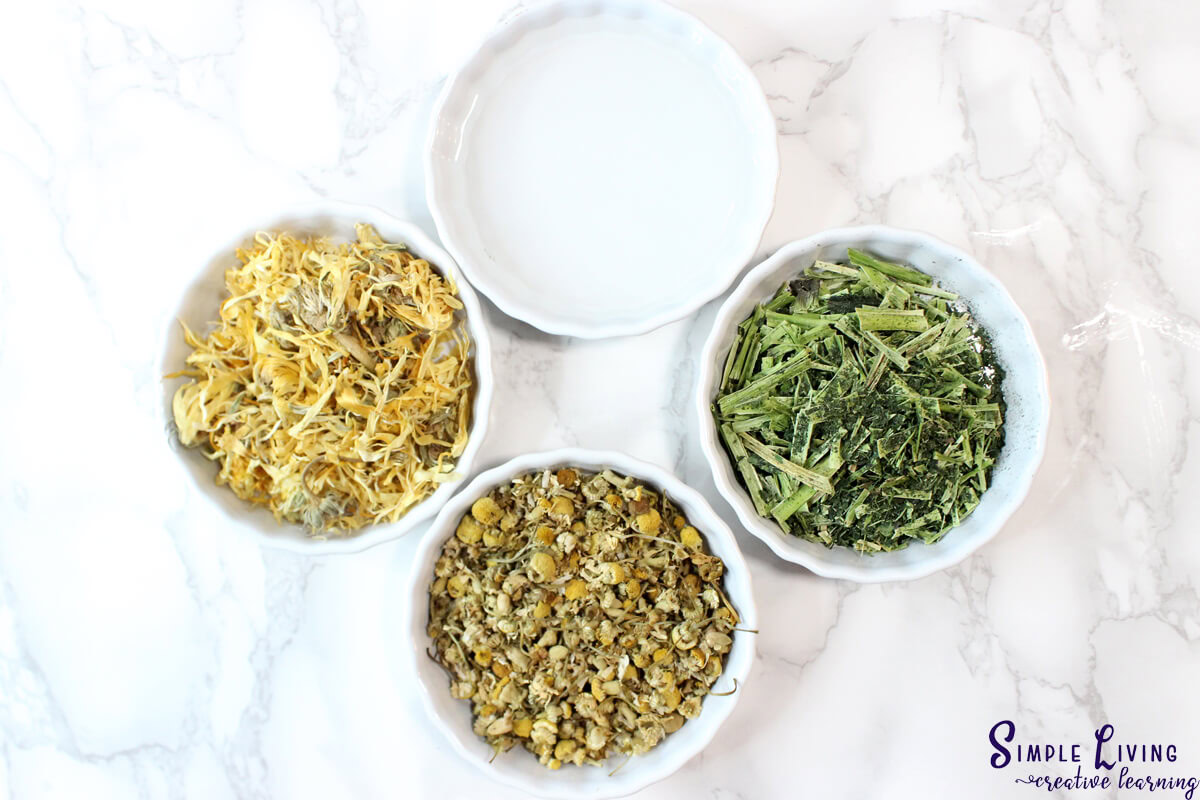 Homemade Jewelweed Spray ingredients