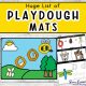 Huge List of Playdough Mats with Playdough Recipes four different playdough mats