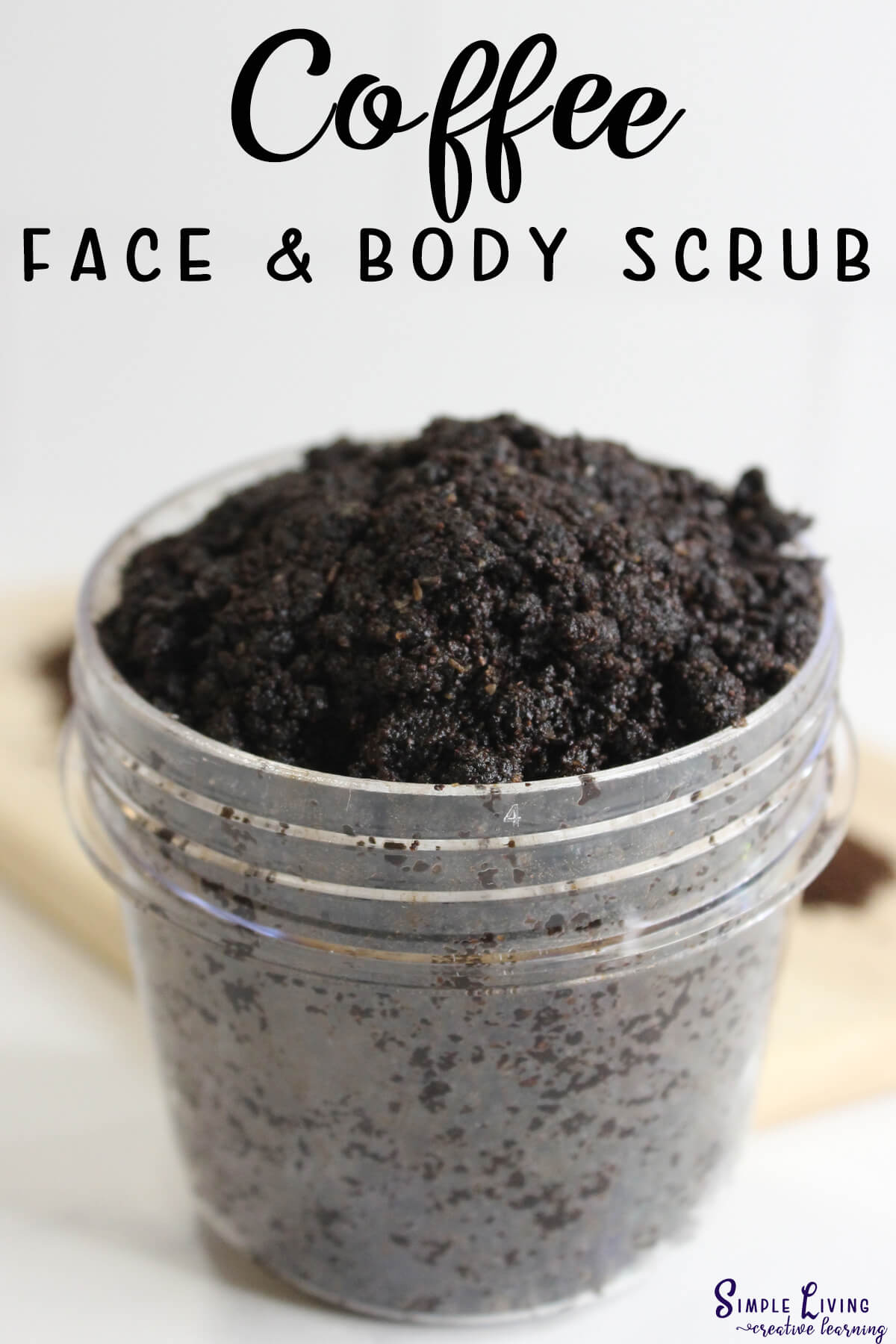 Homemade Coffee Face and Body Scrub