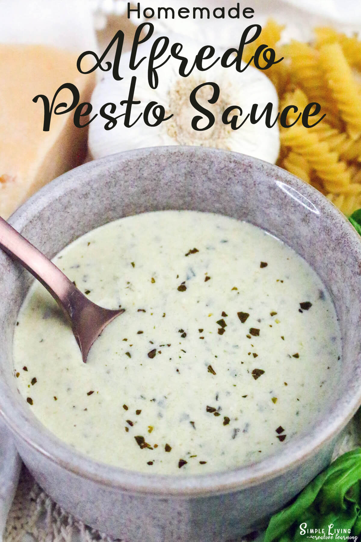 Homemade Alfredo Pesto Sauce