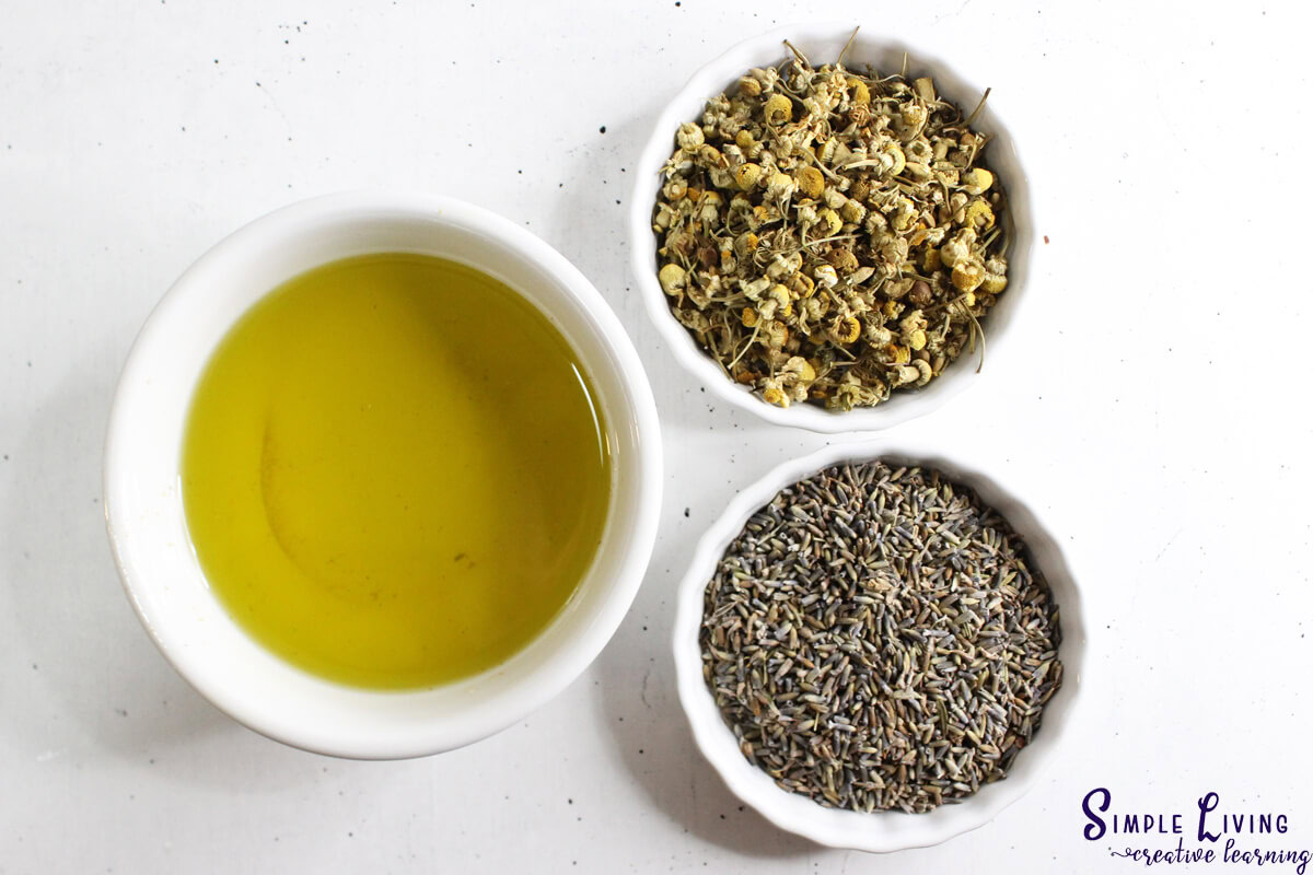 Homemade Natural Sleep Salve infused oil ingredients