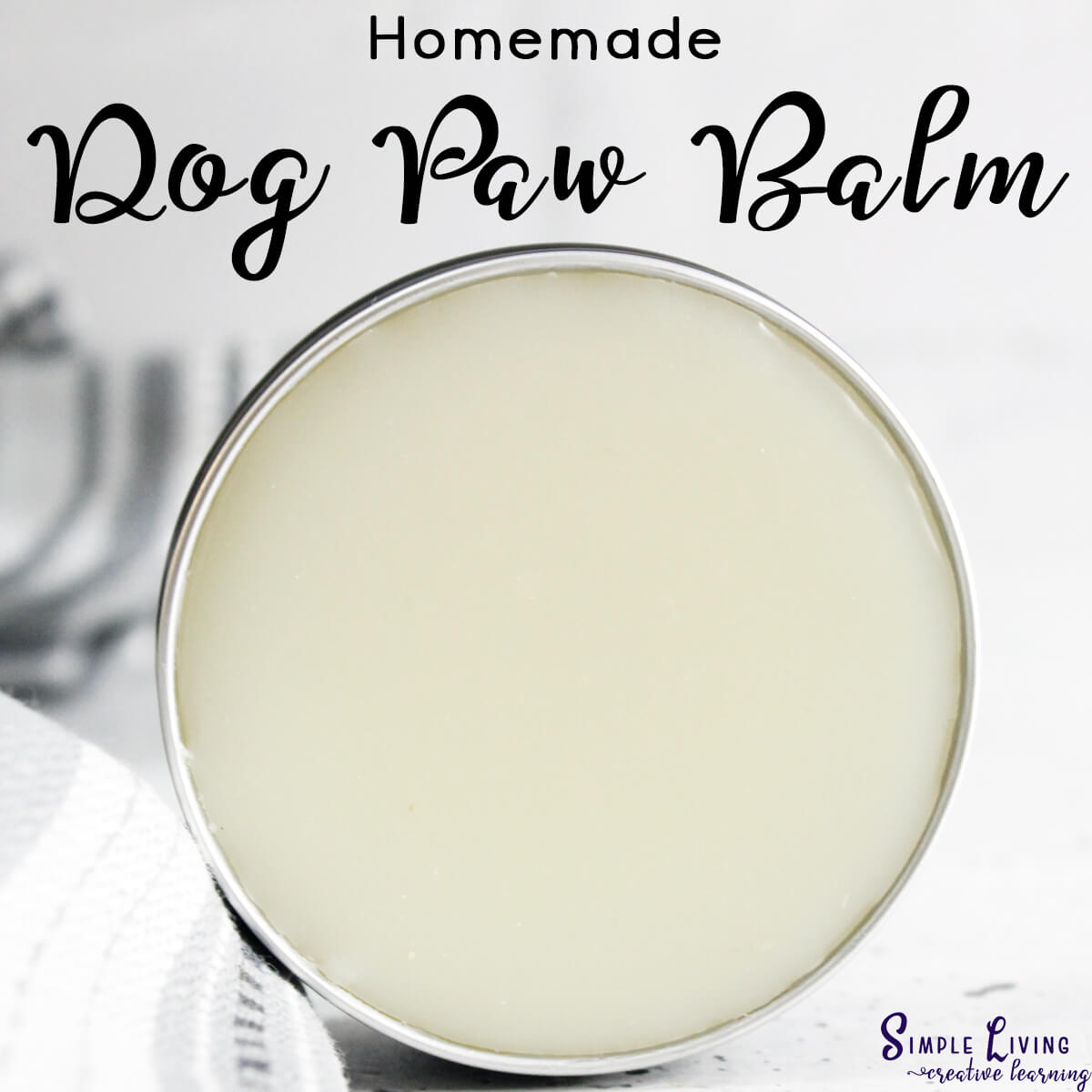 Homemade Dog Paw Balm