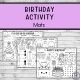 Birthday Activity Mats three pages