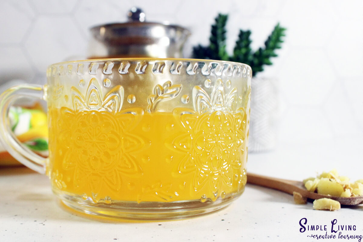 Immune Boosting Tea in a cup ready to enjoy