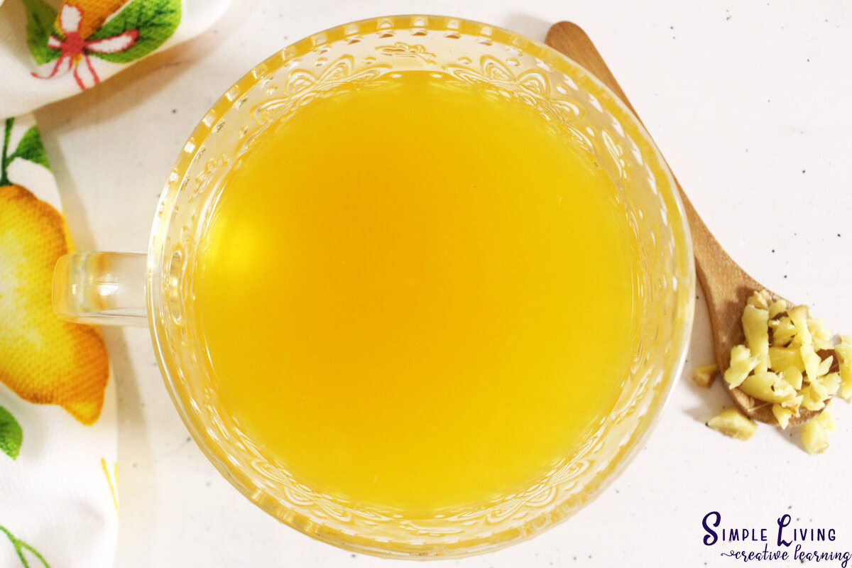 Immune Boosting Tea looking down from above