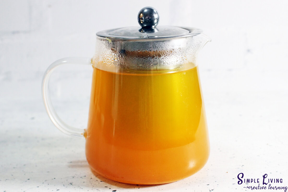 Immune Boosting Tea steeping