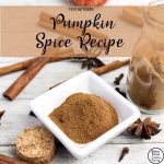 Homemade Pumpkin Spice Recipe in a white square dish