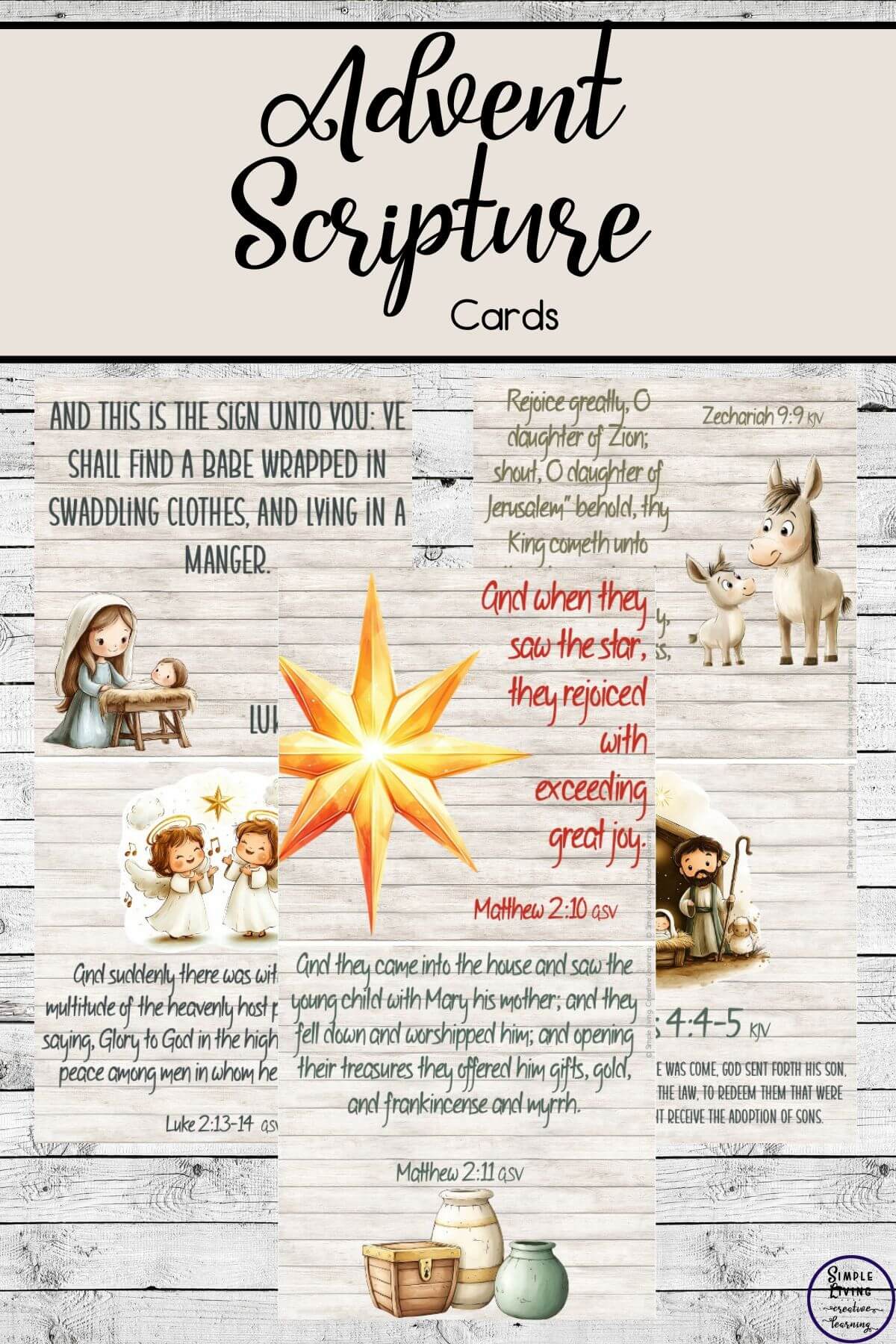 Printable Advent Scripture Cards