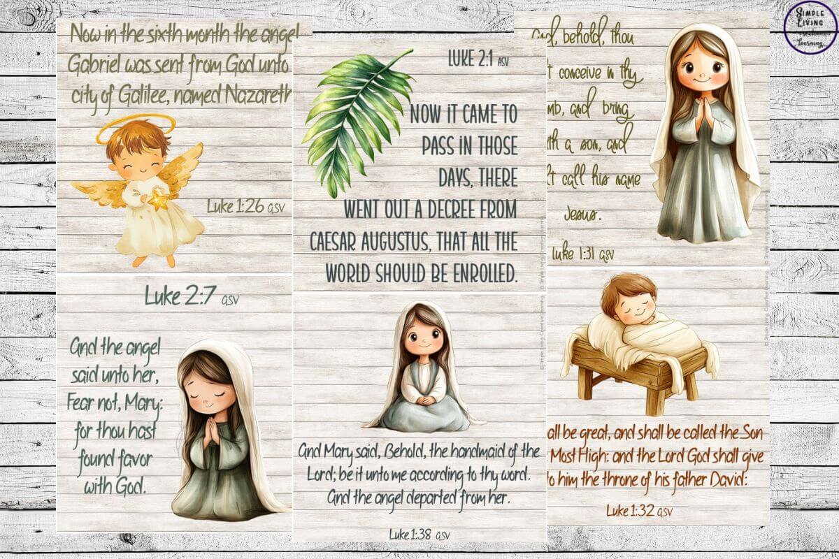Printable Advent Scripture Cards six new cards