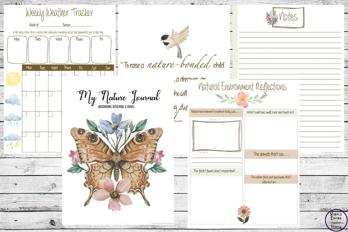 Printable Nature Journal another 5 pages