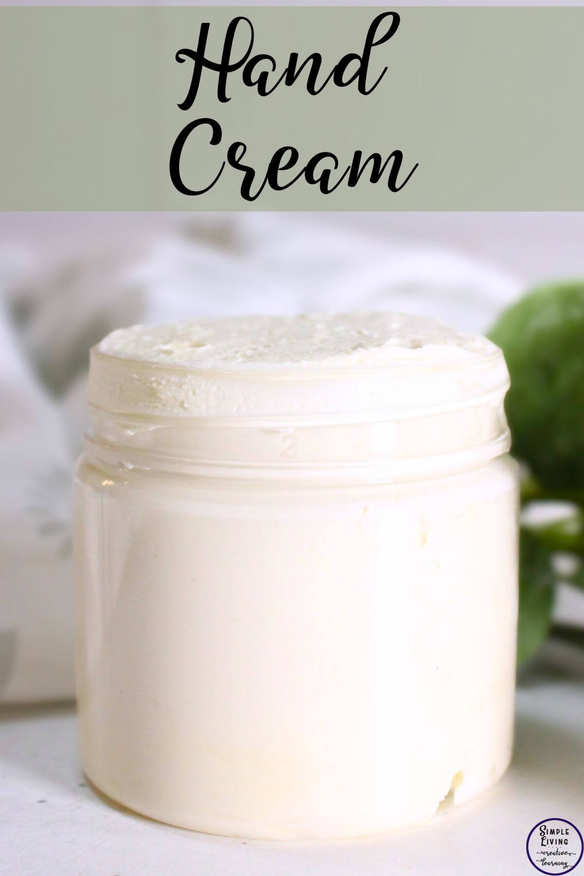 Homemade Hand Cream