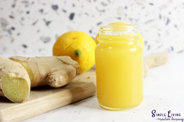 Immunity Shots With Lemon, Ginger and Turmeric ready to drink
