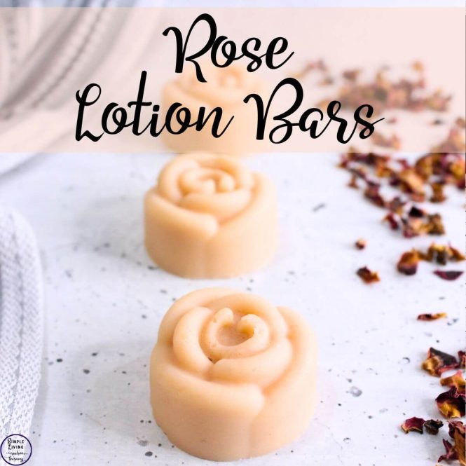 Rose Lotion Bars three bars