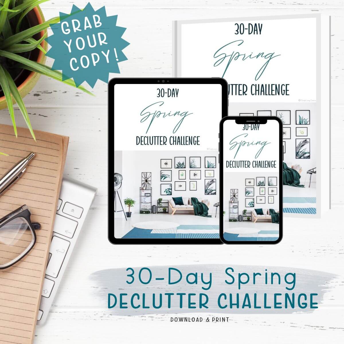 30-Day Spring Declutter Challenge printable ebook
