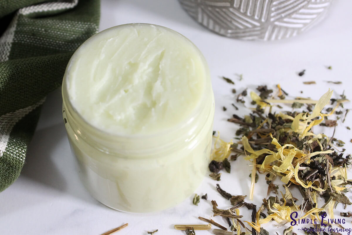 Herbal Antibiotic Ointment in a jar ready to use