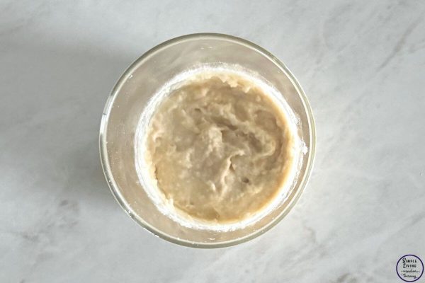 How to Rehydrate Dried Sourdough Starter adding flour day 2