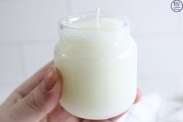 Homemade Tallow Candles hand holding candle
