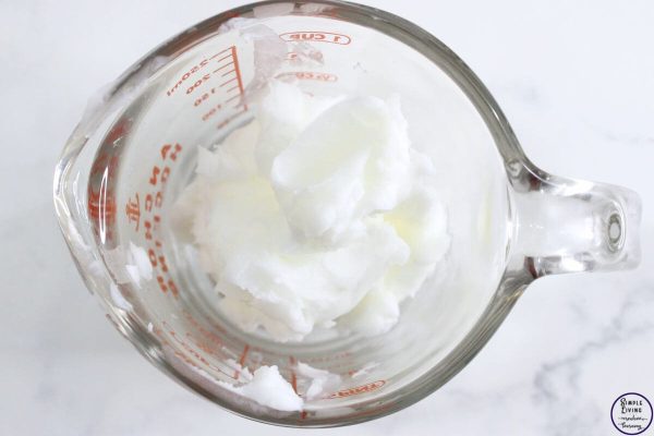 Homemade Tallow Candles melting the tallow