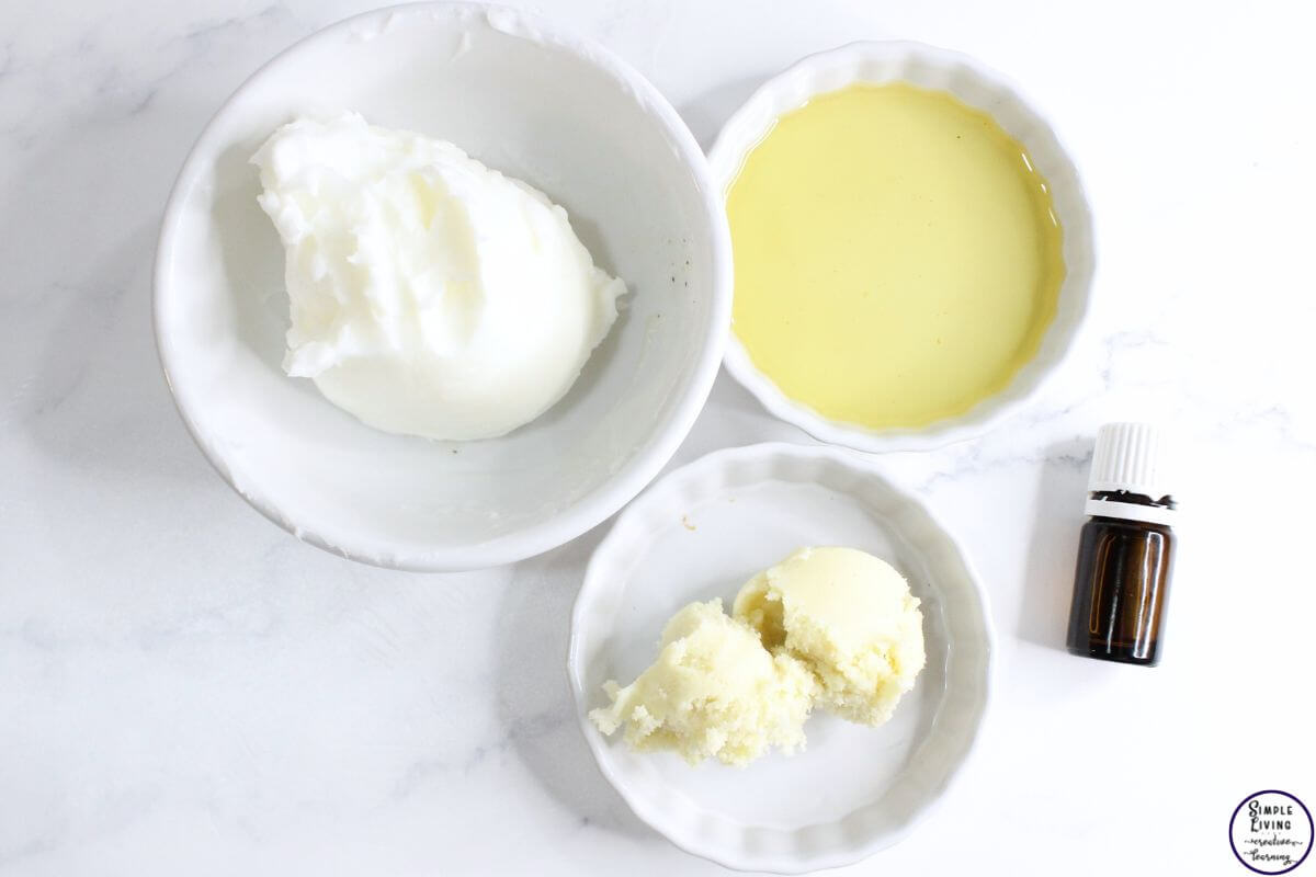Homemade Tallow Lotion ingredients