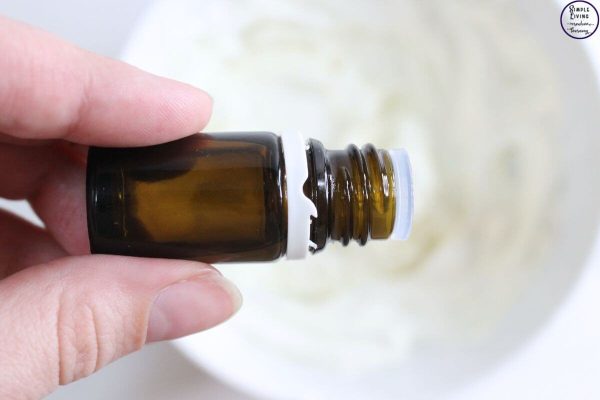 Homemade Tallow Lotion adding essential oils