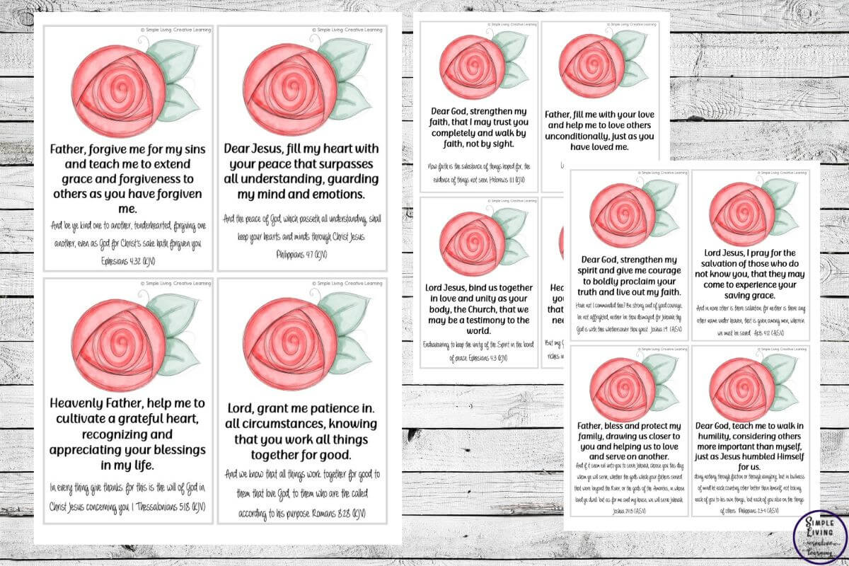 30 Days of Prayers for Teens and Adults three more pages